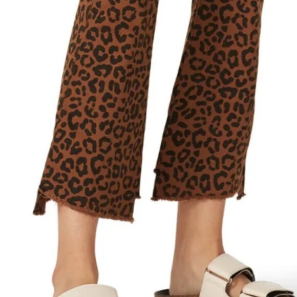 DL1961 High Rise Jeans Cropped FLATTERING Jaguar Animal Print Jeans 25 - Picture 10 of 14